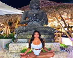 The star often visits different places due to her work and was in Bali in February 2020.